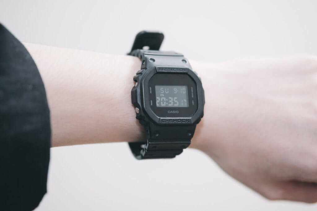 説明書CASIO G-SHOCK DW-5600BB ブラック - 腕時計(デジタル)